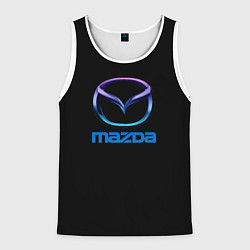 Мужская майка без рукавов Mazda neon logo