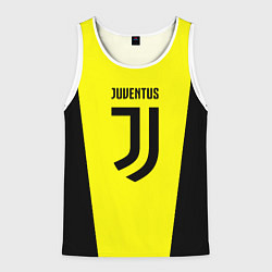 Майка-безрукавка мужская Juventus sport geometry yellow, цвет: 3D-белый