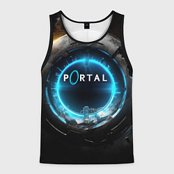 Мужская майка без рукавов Portal логотип игры