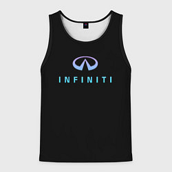 Мужская майка без рукавов Infiniti logo neon