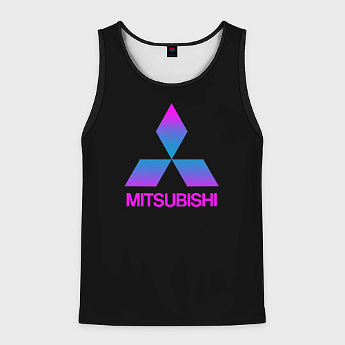 Мужская майка без рукавов Mitsubishi gradient / 3D-Черный – фото 1