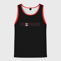 Майка-безрукавка мужская Life is strange logo, цвет: 3D-красный