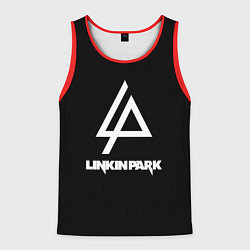 Майка-безрукавка мужская Linkin park logo brend music, цвет: 3D-красный