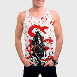 Майка-безрукавка мужская Ghost of Tsushima and snake, цвет: 3D-белый — фото 2