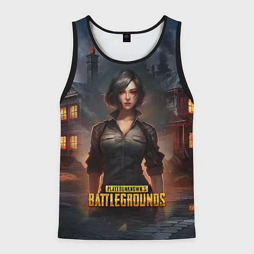 Мужская майка без рукавов PUBG game wallpaper / 3D-Черный – фото 1