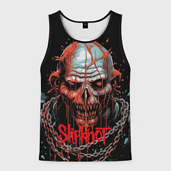 Мужская майка без рукавов Slipknot зомби в цепи