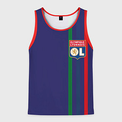 Майка-безрукавка мужская Olympique lyonnais, цвет: 3D-красный