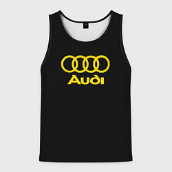 Мужская майка без рукавов Audi logo yellow