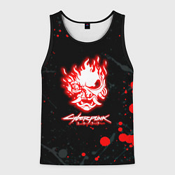 Мужская майка без рукавов Samurai flame logo