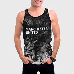 Майка-безрукавка мужская Manchester United black graphite, цвет: 3D-черный — фото 2