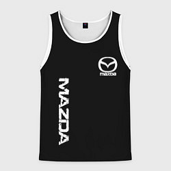 Мужская майка без рукавов Mazda white logo