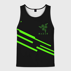 Мужская майка без рукавов Razer line green