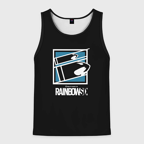 Мужская майка без рукавов Том Кленси радуга / 3D-Черный – фото 1
