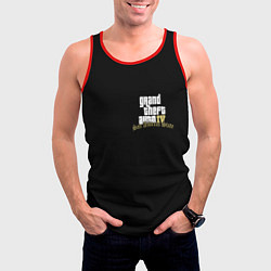 Майка-безрукавка мужская GTA 6 logo game, цвет: 3D-красный — фото 2