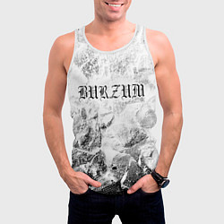 Майка-безрукавка мужская Burzum white graphite, цвет: 3D-белый — фото 2