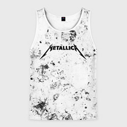 Майка-безрукавка мужская Metallica dirty ice, цвет: 3D-белый