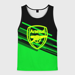Мужская майка без рукавов Arsenal geometry line green