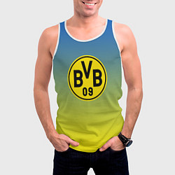 Майка-безрукавка мужская Borussia gradient, цвет: 3D-белый — фото 2