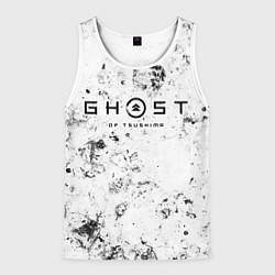 Майка-безрукавка мужская Ghost of Tsushima dirty ice, цвет: 3D-белый