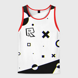 Мужская майка без рукавов Roblox pattern game