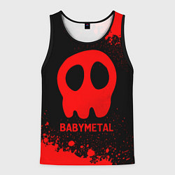 Майка-безрукавка мужская Babymetal - red gradient, цвет: 3D-черный