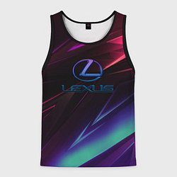 Майка-безрукавка мужская Lexus stripes, цвет: 3D-черный