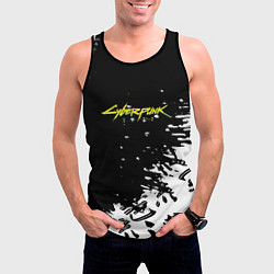 Майка-безрукавка мужская Cyberpunk 2077 japan, цвет: 3D-черный — фото 2
