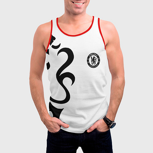 Мужская майка без рукавов Chelsea sport fc / 3D-Красный – фото 3