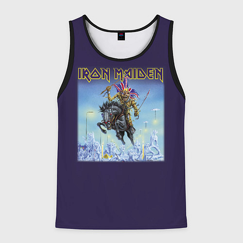 Мужская майка без рукавов Iron Maiden rock band colored / 3D-Черный – фото 1