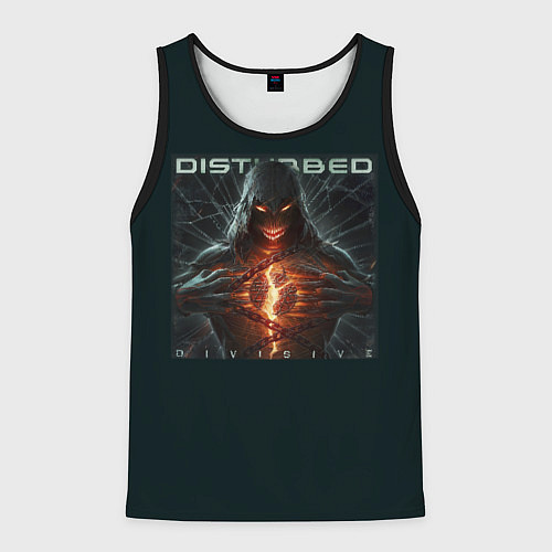 Мужская майка без рукавов Disturbed divisive / 3D-Черный – фото 1