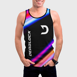 Майка-безрукавка мужская Deadlock speed game lights, цвет: 3D-черный — фото 2
