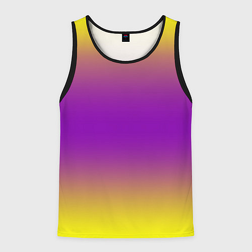 Мужская майка без рукавов Градиент текстура абстракция / 3D-Черный – фото 1