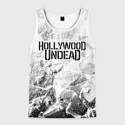 Майка-безрукавка мужская Hollywood Undead white graphite, цвет: 3D-белый