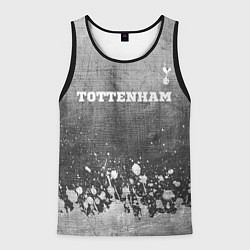 Майка-безрукавка мужская Tottenham - grey gradient посередине, цвет: 3D-черный