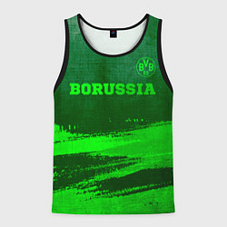 Майка-безрукавка мужская Borussia - green gradient посередине, цвет: 3D-черный