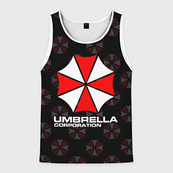 Майка-безрукавка мужская Resident evil - umbrella corporation, цвет: 3D-белый