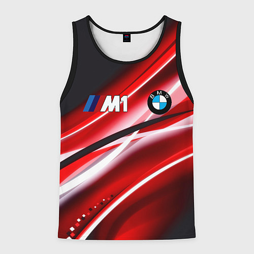 Мужская майка без рукавов BMW sport line steel / 3D-Черный – фото 1
