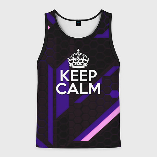 Мужская майка без рукавов Ceep Calm / 3D-Черный – фото 1