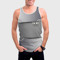 Майка-безрукавка мужская Honda metal steel, цвет: 3D-белый — фото 2