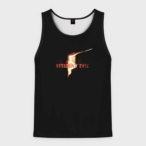 Мужская майка без рукавов Resident Evil 5 / 3D-Черный – фото 1