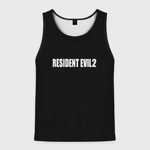 Мужская майка без рукавов Resident Evil 2 logo / 3D-Черный – фото 1