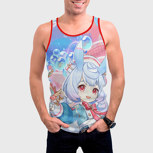 Мужская майка без рукавов Sigewinne Genshin Impact / 3D-Красный – фото 3