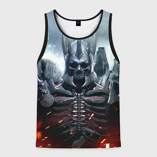 Мужская майка без рукавов Призрачные всадники / 3D-Черный – фото 1