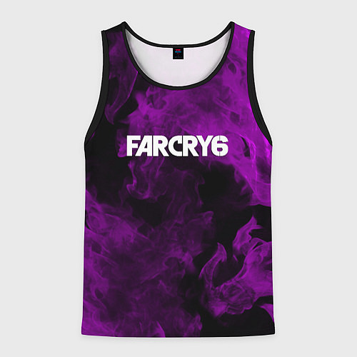 Мужская майка без рукавов Farcry neon fire / 3D-Черный – фото 1