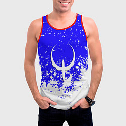 Майка-безрукавка мужская Quake краски брызги, цвет: 3D-красный — фото 2