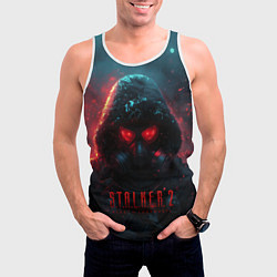 Майка-безрукавка мужская Stalker 2 аномальная зона, цвет: 3D-белый — фото 2