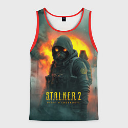 Майка-безрукавка мужская Stalker 2 боец, цвет: 3D-красный