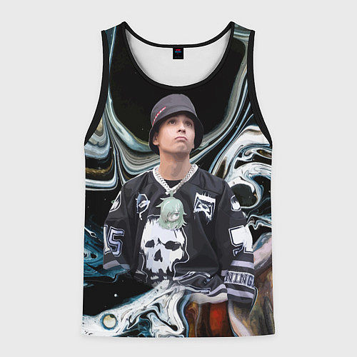 Мужская майка без рукавов Slava Marlow music artist / 3D-Черный – фото 1