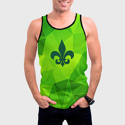 Майка-безрукавка мужская Saints Row green poly, цвет: 3D-черный — фото 2