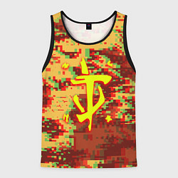 Мужская майка без рукавов Doom камуфляж глитч